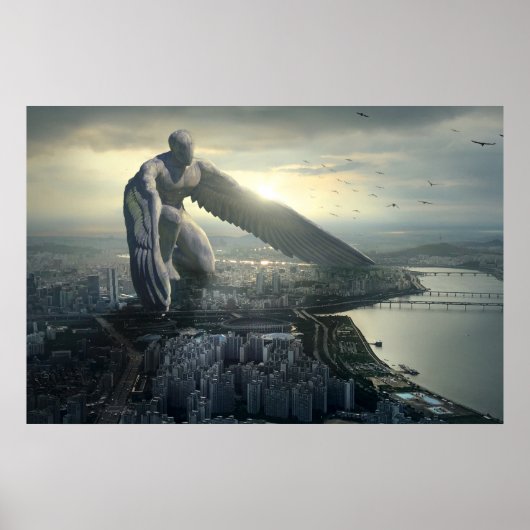 Guardian beschermt de stad poster (Voorkant)