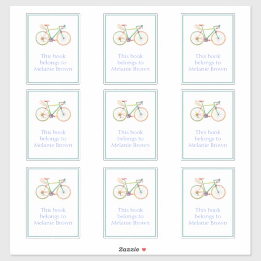 Guardian Bike Bookplate Sticker (Vel)