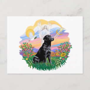 Guardian - Black Labrador Retriever Briefkaart