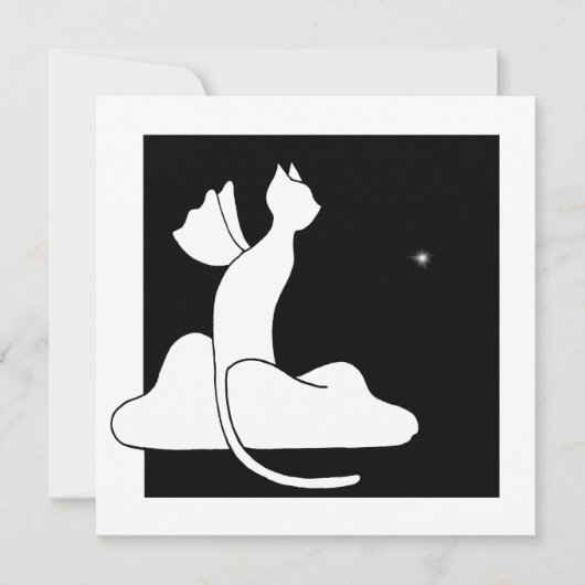 Guardian Cat Feestdagenkaart (Voorkant)