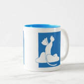 Guardian Cat Tweekleurige Koffiemok (Voorkant rechts)