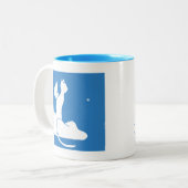 Guardian Cat Tweekleurige Koffiemok (Voorkant links)