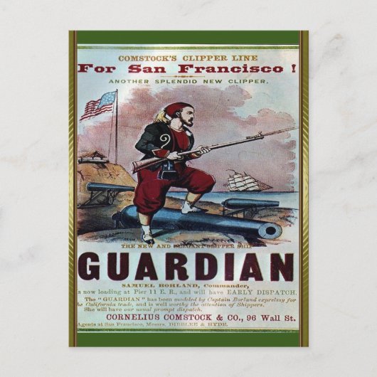 Guardian Clipper Zeilen Briefkaart (Voorkant)