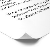 Guardian Comfort Aanmoediging Gedicht muurkunst Poster (Hoek)