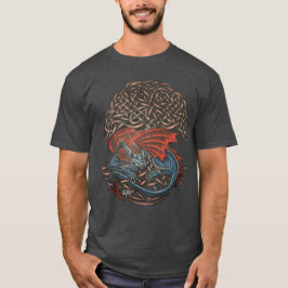 Guardian Dragon & Celtic Tree of Life Tattoo T-shirt