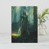 Guardian Elf van de Enchanted Realm Kaart (Staand voorkant)