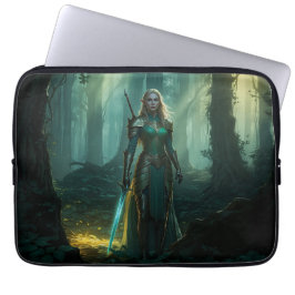 Guardian Elf van het betoverde rijk Laptop Sleeve