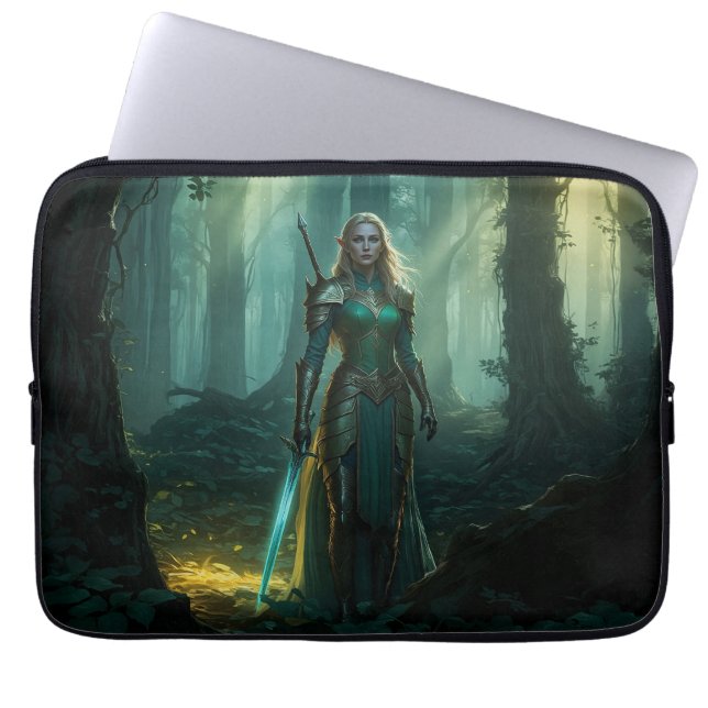 Guardian Elf van het betoverde rijk Laptop Sleeve (Voorkant)