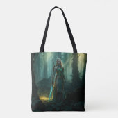 Guardian Elf van het betoverde rijk Tote Bag (Achterkant)