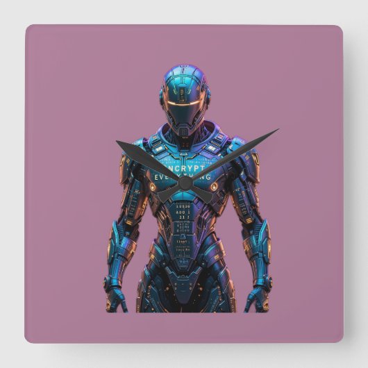 Guardian Encrypt Everything Vierkante Klok (Voorkant)