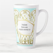 Guardian-engel en -ramen | DIY-gezegden Latte Mok (Rechts)