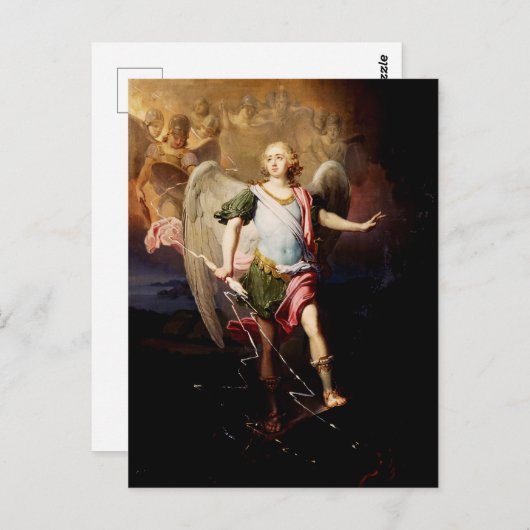 Guardian-engel: Vladimir Borovikovsky Briefkaart (Voorkant / Achterkant)