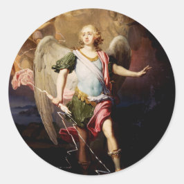 Guardian-engel: Vladimir Borovikovsky Ronde Sticker