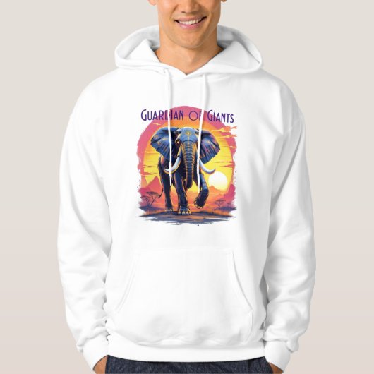 Guardian of Giants - Robotic Elephant Hoodie (Voorkant)