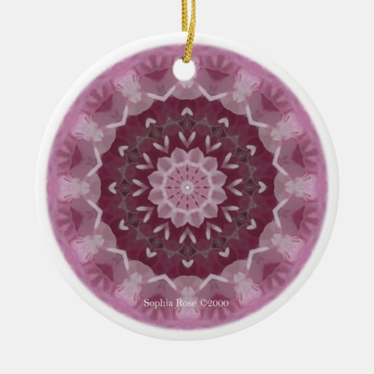Guardian of LOVE Mandala Keramisch Ornament (Voorkant)