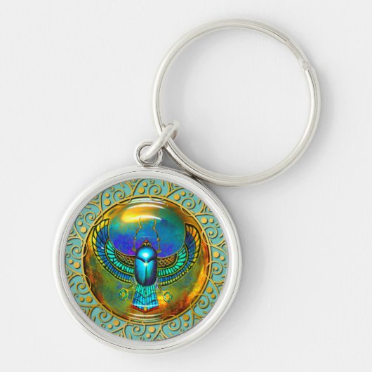 Guardian of Sun en Gold Circle Stijlvol Lijst Sleutelhanger (Voorkant)