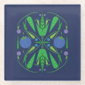 Guardian of the Blueberries Glass Onderzetter (Voorkant)