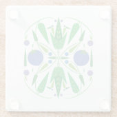 Guardian of the Blueberries Glass Onderzetter Glazen Onderzetter (Achterkant)