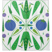 Guardian of the Blueberries Shower Curtain Douchegordijn (Voorkant)