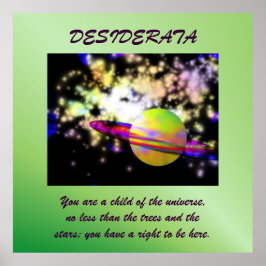 Guardian of the Galaxy DESIDERATA Poster