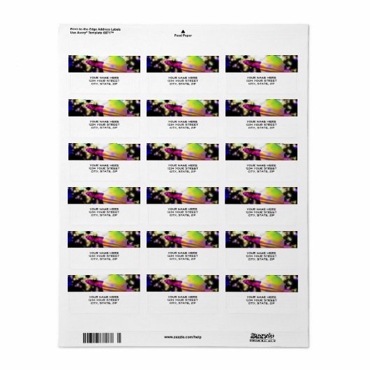 Guardian of the Galaxy Etiket (Full Sheet)