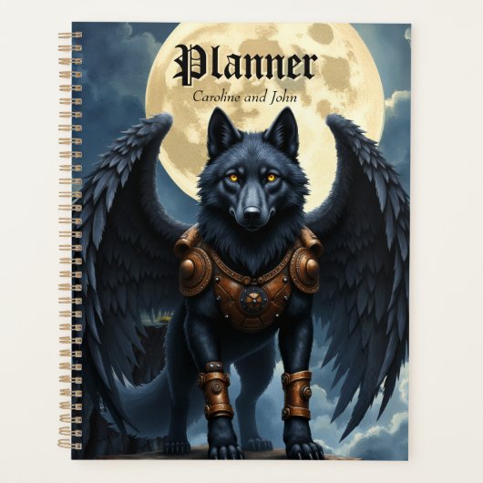 Guardian of the Moon – The Black Winged Wolf Planner (Voorkant)