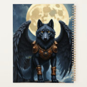 Guardian of the Moon – The Black Winged Wolf Planner (Achterkant)