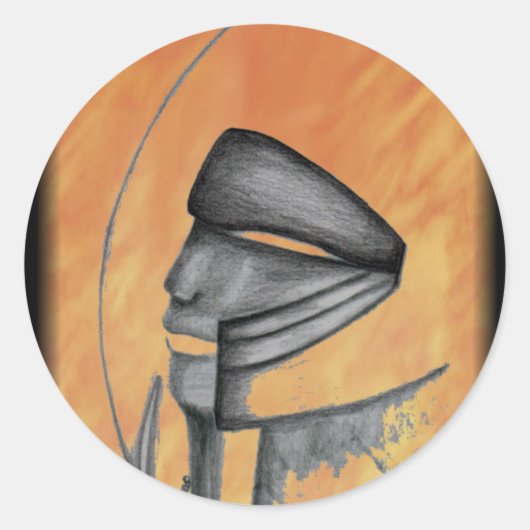 Guardian of the Universe - Jass Ronde Sticker (Voorkant)