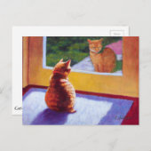 Guardian Oranje Tabby Manx Briefkaart (Voorkant / Achterkant)