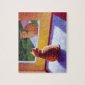 Guardian Oranje Tabby Manx Legpuzzel (Verticaal)