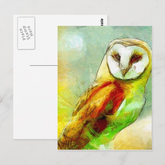 Guardian Owl Briefkaart (Voorkant / Achterkant)