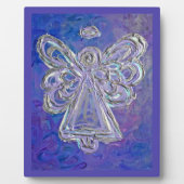 Guardian Paarse engel schilderij kunst geschenk pl Fotoplaat (Voorkant)