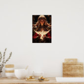 Guardian Priestess Magical Wall Art Poster (Keuken)