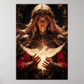 Guardian Priestess Magical Wall Art Poster (Voorkant)