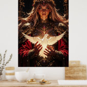 Guardian Priestess Magical Wall Art Poster (Keuken)