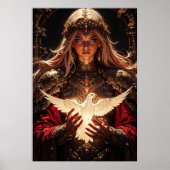 Guardian Priestess Magical Wall Art Poster (Voorkant)