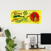 Guardian Salmon Can LabelChignik Bay, AK Poster (Thuiskantoor)