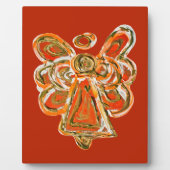 Guardian Sinaasappel Engel Schilderen Kunst Gift P Fotoplaat (Voorkant)