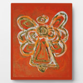 Guardian Sinaasappel Engel Schilderen Kunst Gift P Fotoplaat (Voorkant)