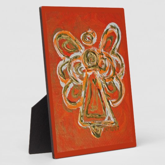 Guardian Sinaasappel Engel Schilderen Kunst Gift P Fotoplaat (Zijkant)