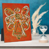 Guardian Sinaasappel Engel Schilderen Kunst Gift P Fotoplaat (Zijkant)