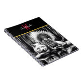 Guardian Spirit: Vrouw en Wolf Notitieboek (Rechterzijde)