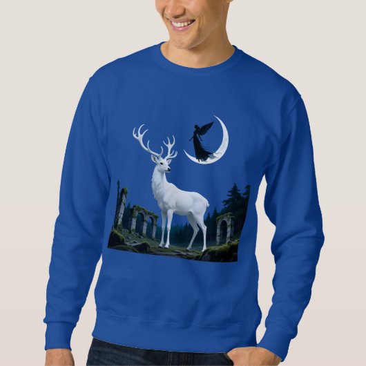 Guardian Stag Enchanted Forest Fantasy Art Trui (Voorkant)