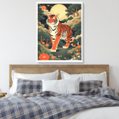 Guardian Tiger in het Joseon bos Canvas Afdruk (Insitu (Slaapkamer))