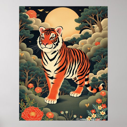 Guardian Tiger in het Joseon bos Poster (Voorkant)