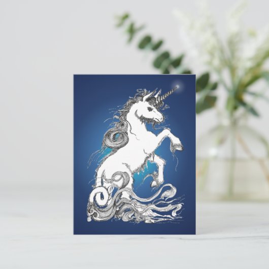 Guardian Unicorn Briefkaart (Staand voorkant)