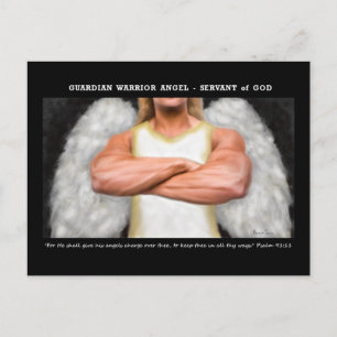 Guardian Warrior Angel Briefkaart