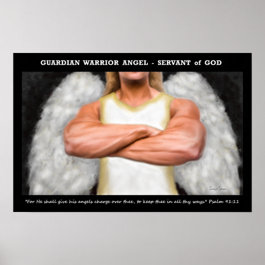 Guardian Warrior Angel Poster (Voorkant)