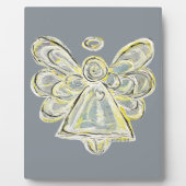 Guardian wit licht engel schilderij kunst plaque fotoplaat (Voorkant)