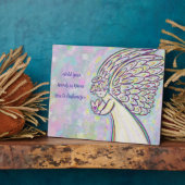 Guardian wit licht engel schilderij kunst plaque fotoplaat (Zijkant)